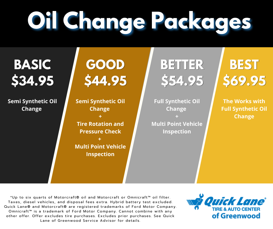 Oil Change Packages